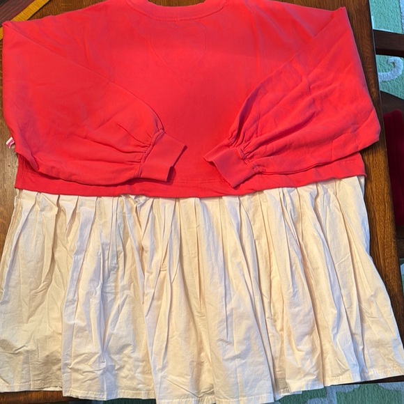 Free People Eleanor Size XL, Watermelon Wedge Two-Tone Dress - Picture 8 of 8